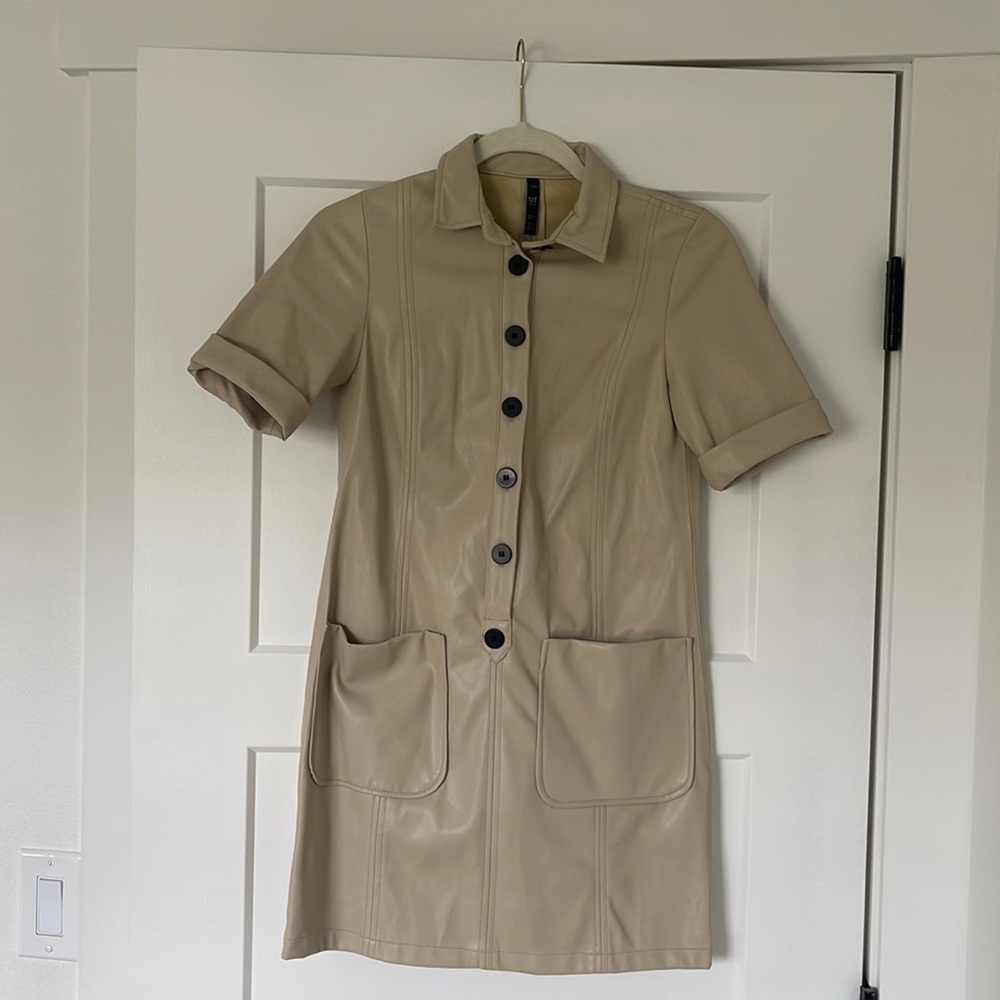 Zara mini leather dress